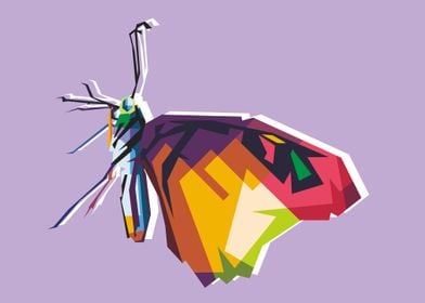 wpap butterfly Popart