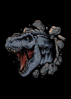 Tyrannosaur rex attack
