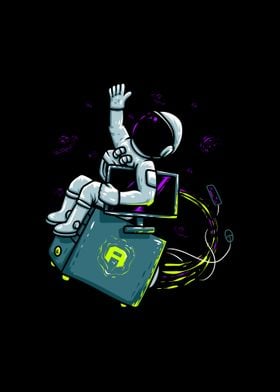 Flying astronaut