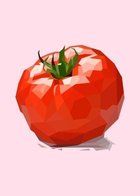 Low poly Tomatoes Vector