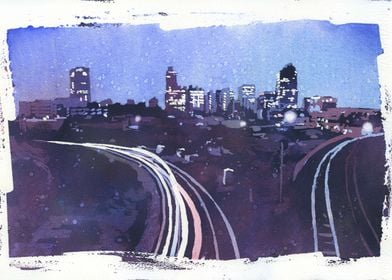 Raleigh Skyline Artwork