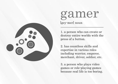 Funny Gamer Definition