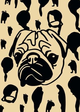 Cute Pug Poster