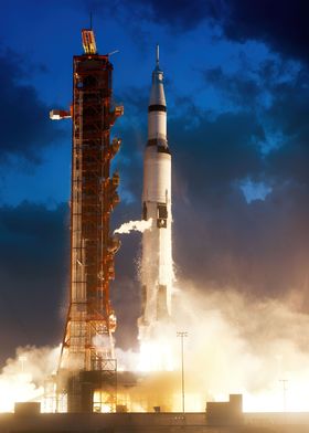 Saturn V liftoff