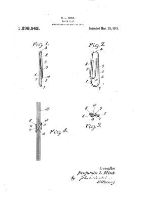 Retro Paper Clip Patent