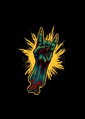 The rocker zombie hand