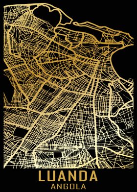 Luanda Angola City Map