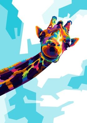 Giraffe Pop art