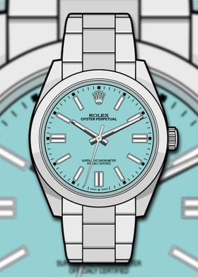Tiffany Blue Oyster Watch