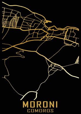 Moroni Comoros City Map