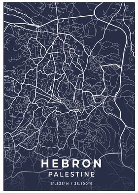 Hebron Palestine Map