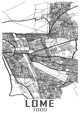 Lome Togo City Map