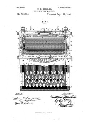 Retro Typewriter Patent