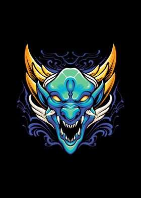 The blue monster dragon