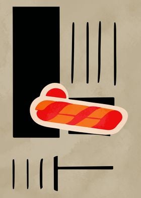 Bauhaus Sushi Poster