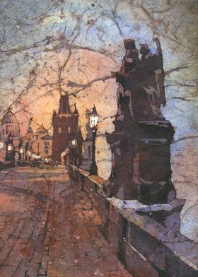 Charles Bridge Prague art