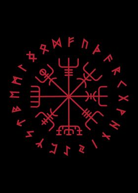 Vegvisir Viking Runes