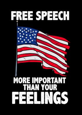 Free speech American flag
