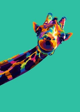 Animals Giraffe Pop art