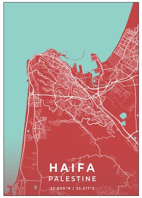 Haifa Palestine Map