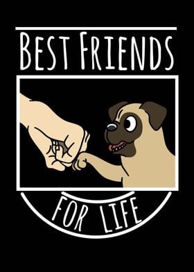 Pug Best Friends 