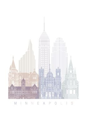 MINNEAPOLIS SKYLINE POSTER