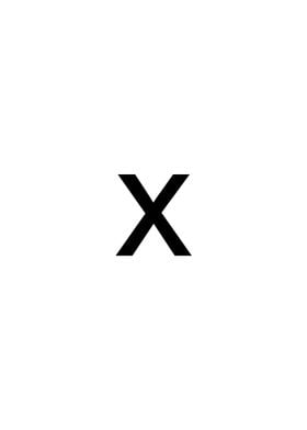 X typo art