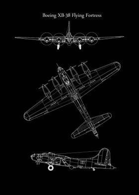 Boeing XB 38 Flying Fortre