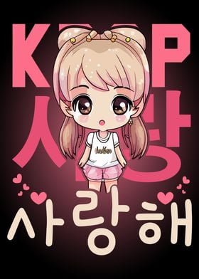 Kawaii Kpop Anime Girl