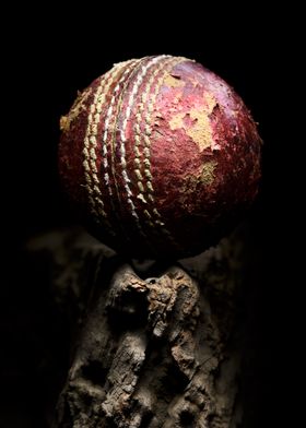 Cricket ball red leathe