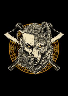 Viking Wolf Warrior Pagan