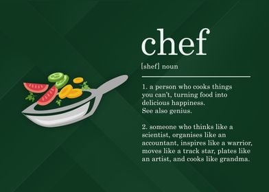 Funny Chef Definition Cook