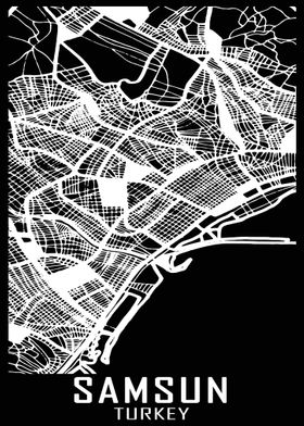 Samsun Turkey City Map