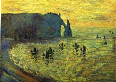 cliffs at etretat 1886