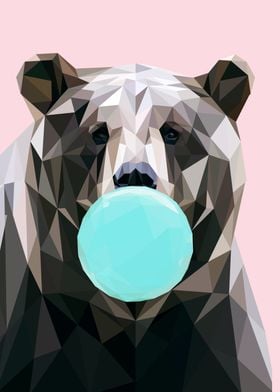 bubble gum animals bear