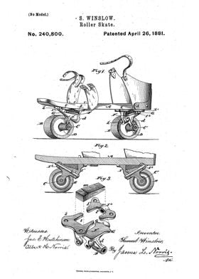 Retro Roller Skate Patent