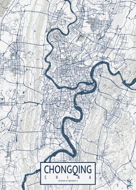 Chongqing City Map Coastal