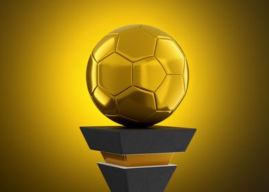 Golden Soccer Ball Trophy
