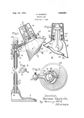 Retro Reading Lamp Patent