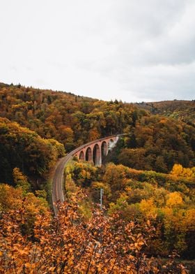 Viadukt in autumn