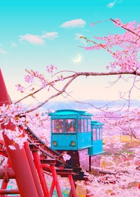 Cherry Blossom Train