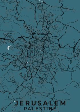 Jerusalem Palestine Map