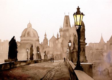 Charles Bridge Prague art