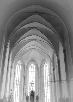 Gothic church choir