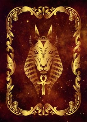 Egyptian god Tarot card