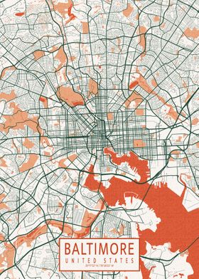 Baltimore City Map Bohemia