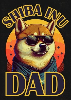 Funny Shiba Inu Dog Dad