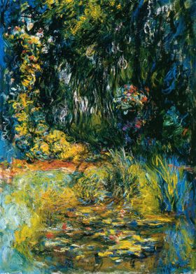 water lily pond by Monet