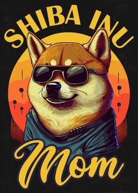 Funny Shiba Inu Dog Mom