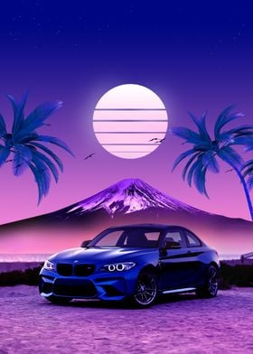 synthwave BMW